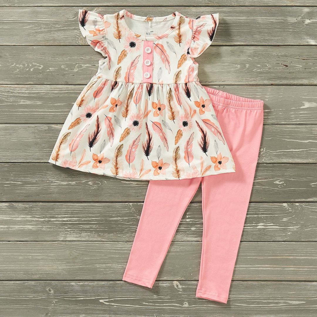 Pete and Lucy Fancy Feathers 2 Piece Set
