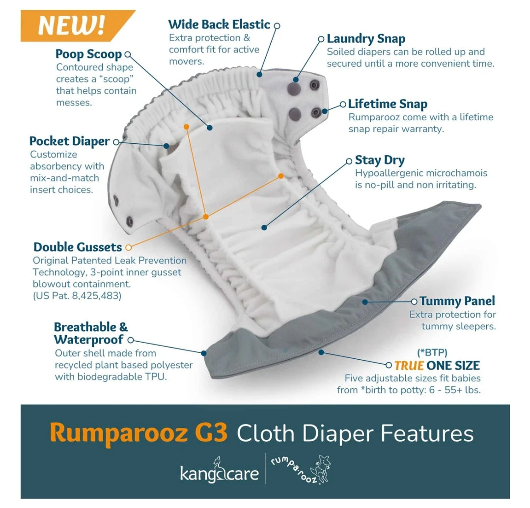 Kangacare Rumparooz G3 OBV Cloth Diapers