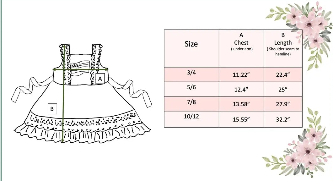 American Girl Ruffle Dress 4th of July, Memorial Day, patriot!