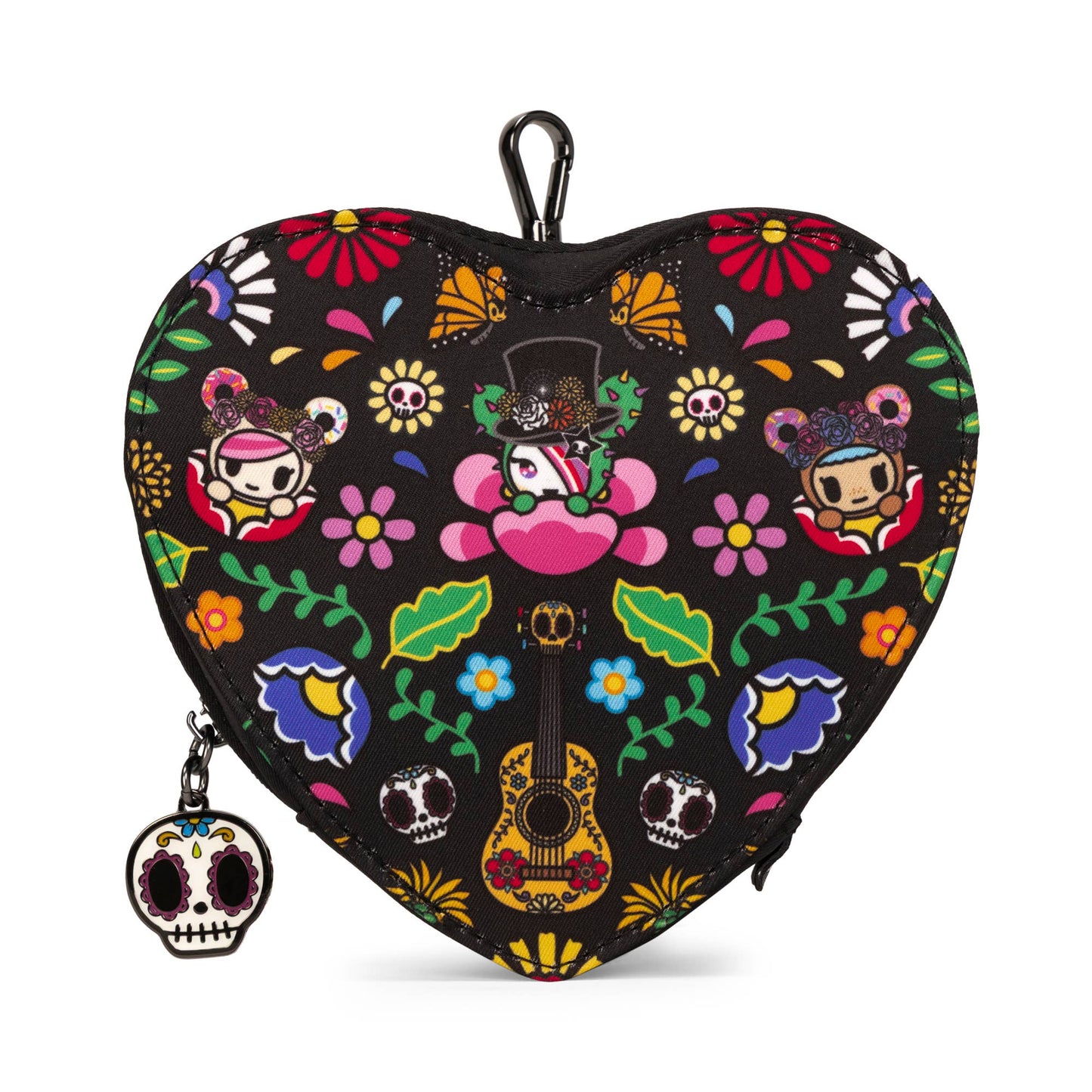 JuJuBe - Tokidoki Heart Mini Bag Clip-On Pouch –Día de los Muertos