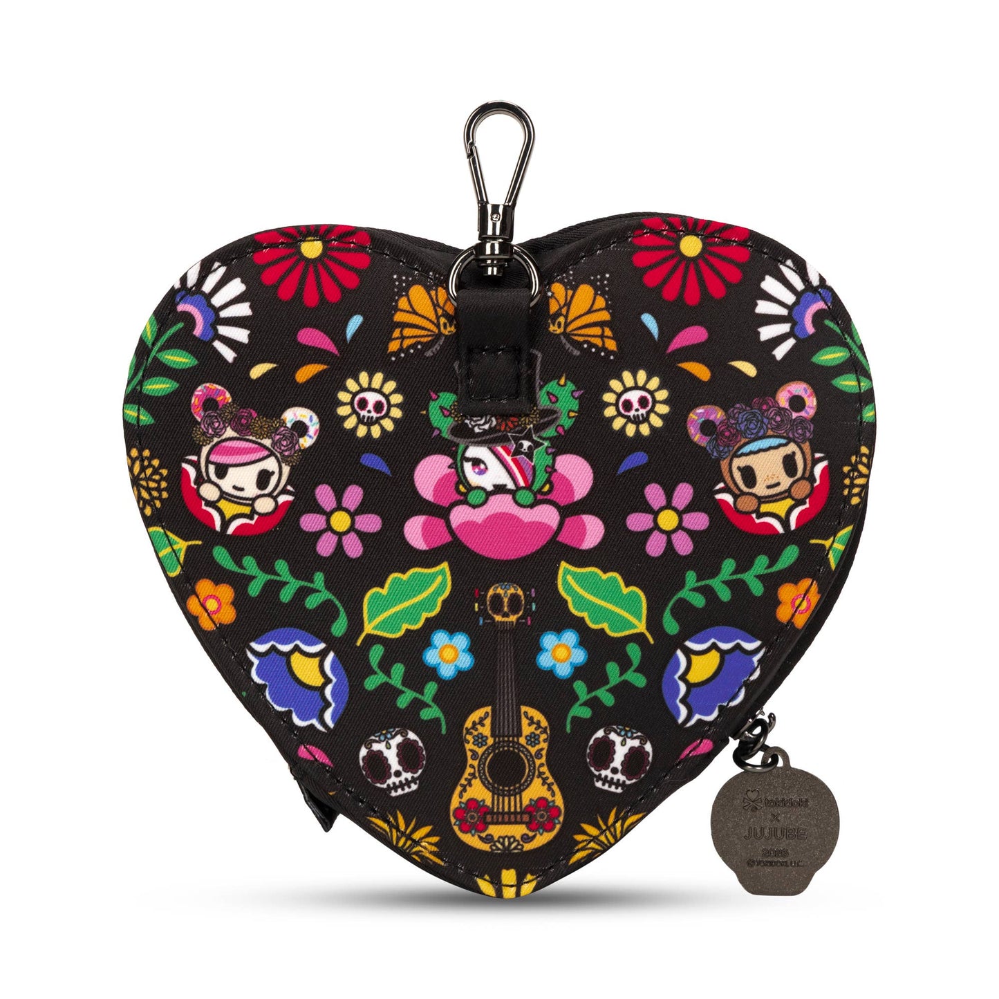 JuJuBe - Tokidoki Heart Mini Bag Clip-On Pouch –Día de los Muertos