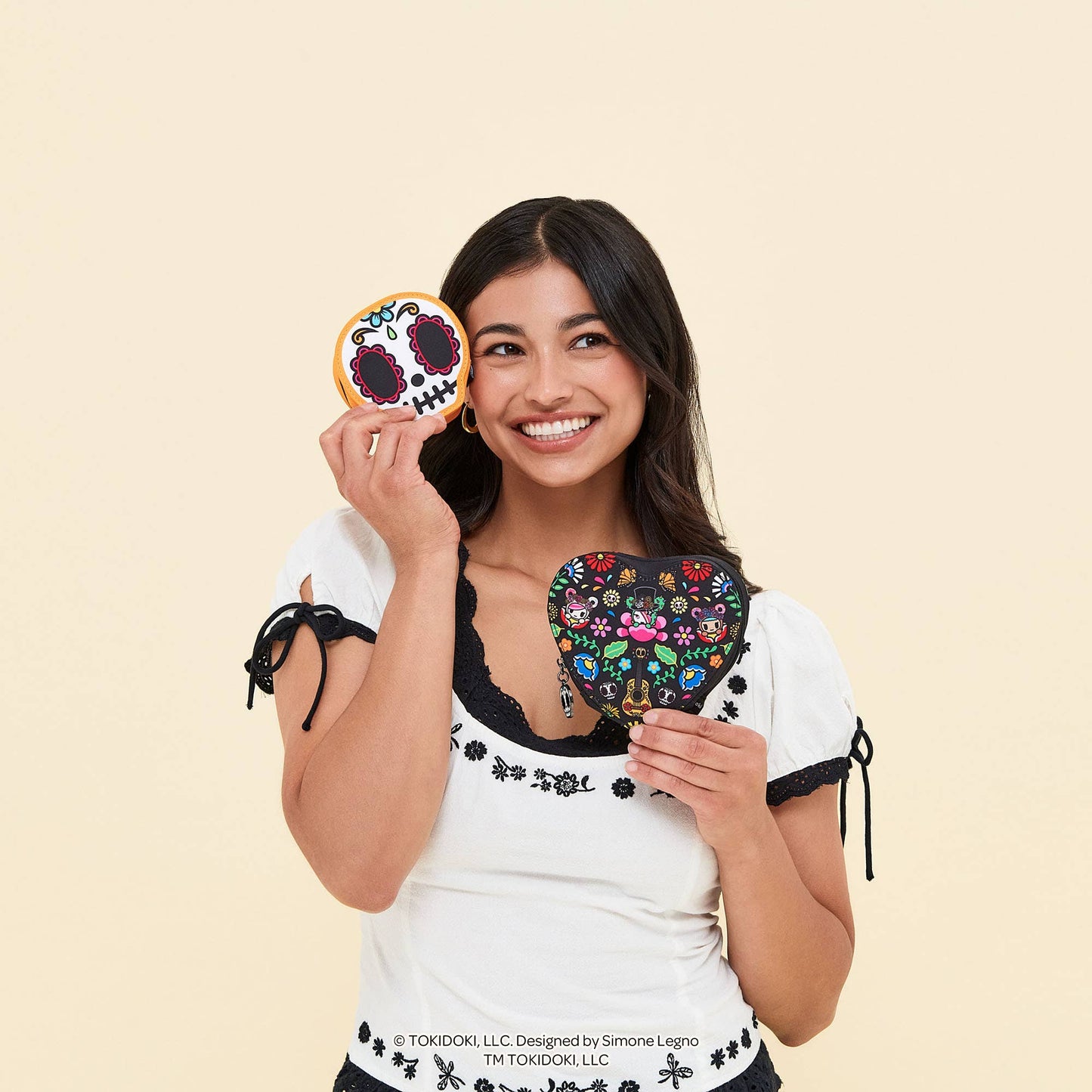 JuJuBe - Tokidoki Heart Mini Bag Clip-On Pouch –Día de los Muertos