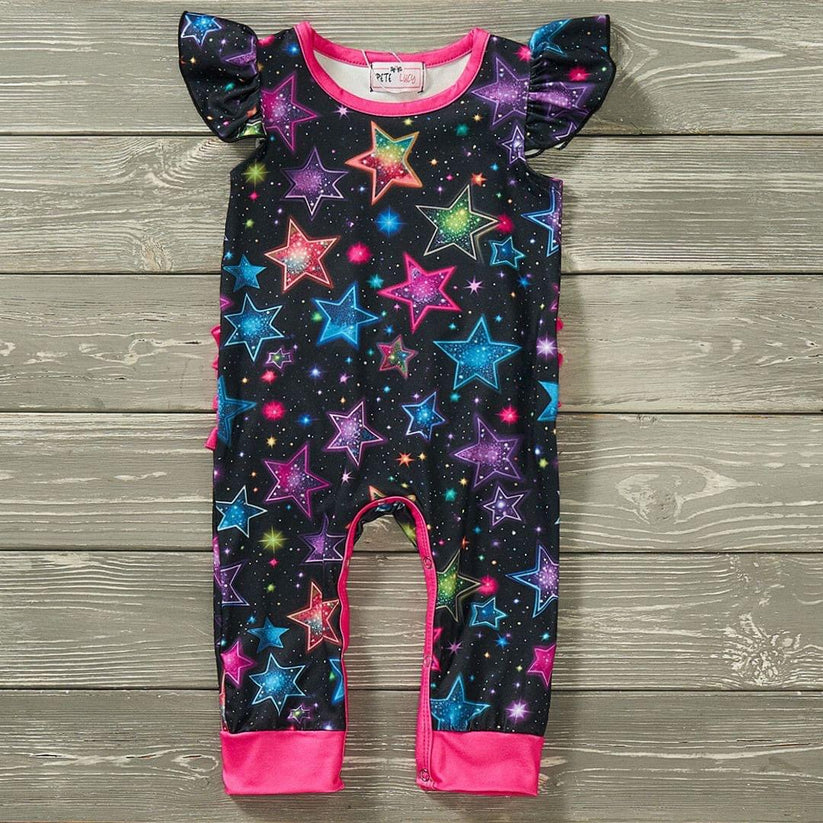 Pete and Lucy Electric Starlight Girls Romper