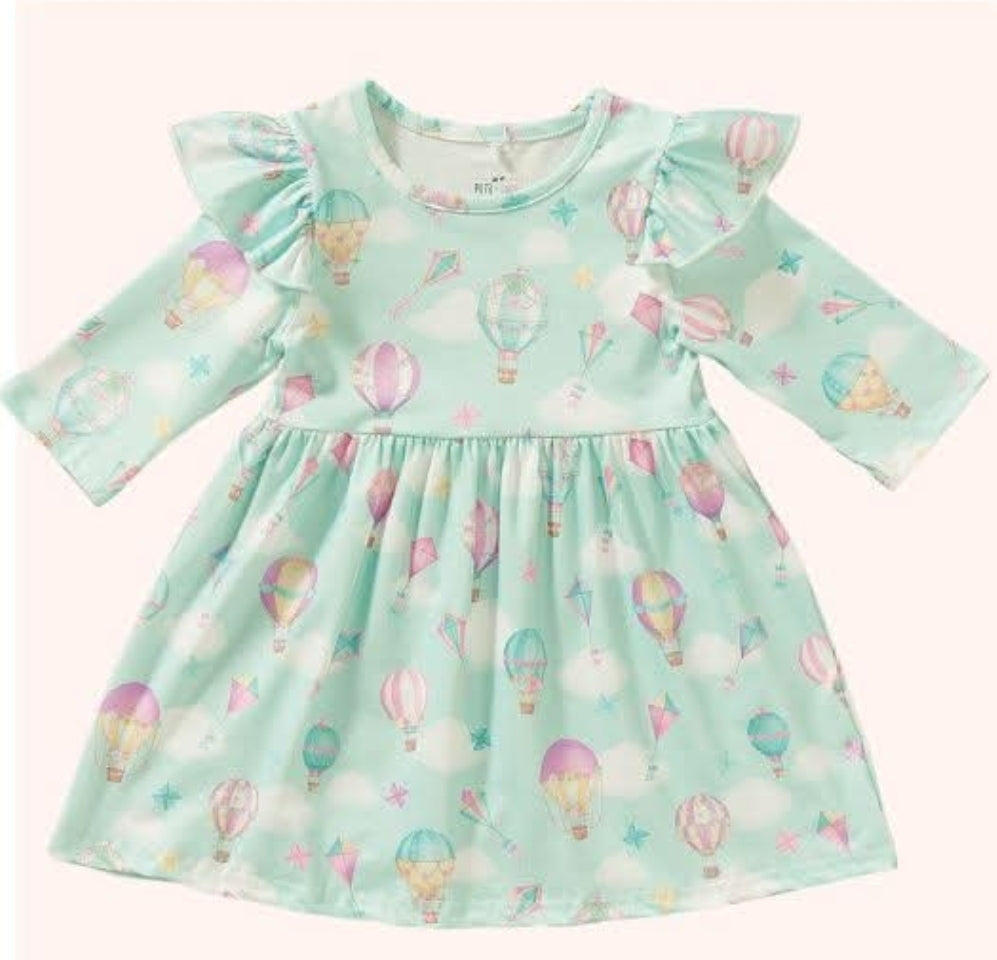 Pete and Lucy Whimsical Flight Girls Dress