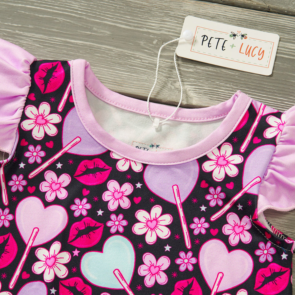 Pete and Lucy Sucker For Love Girls Romper