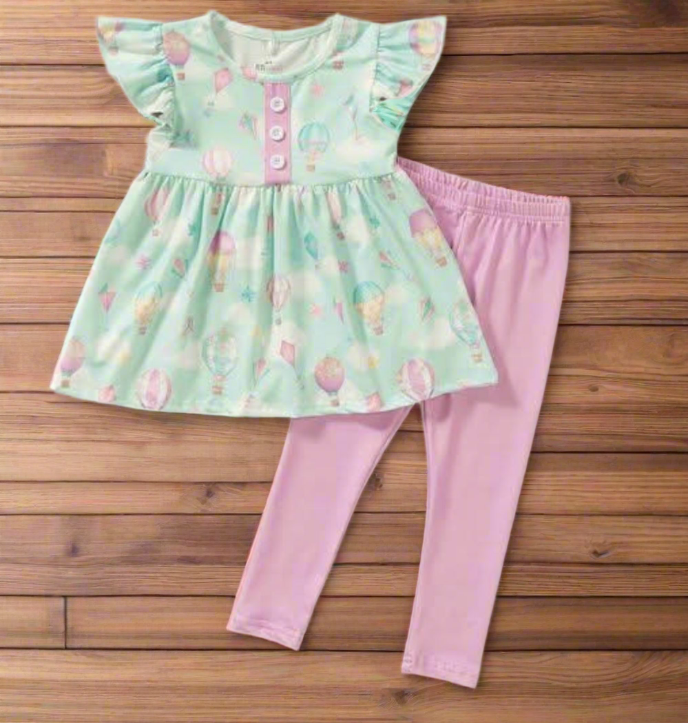 Pete and Lucy Whimsical Flight 2 piece set