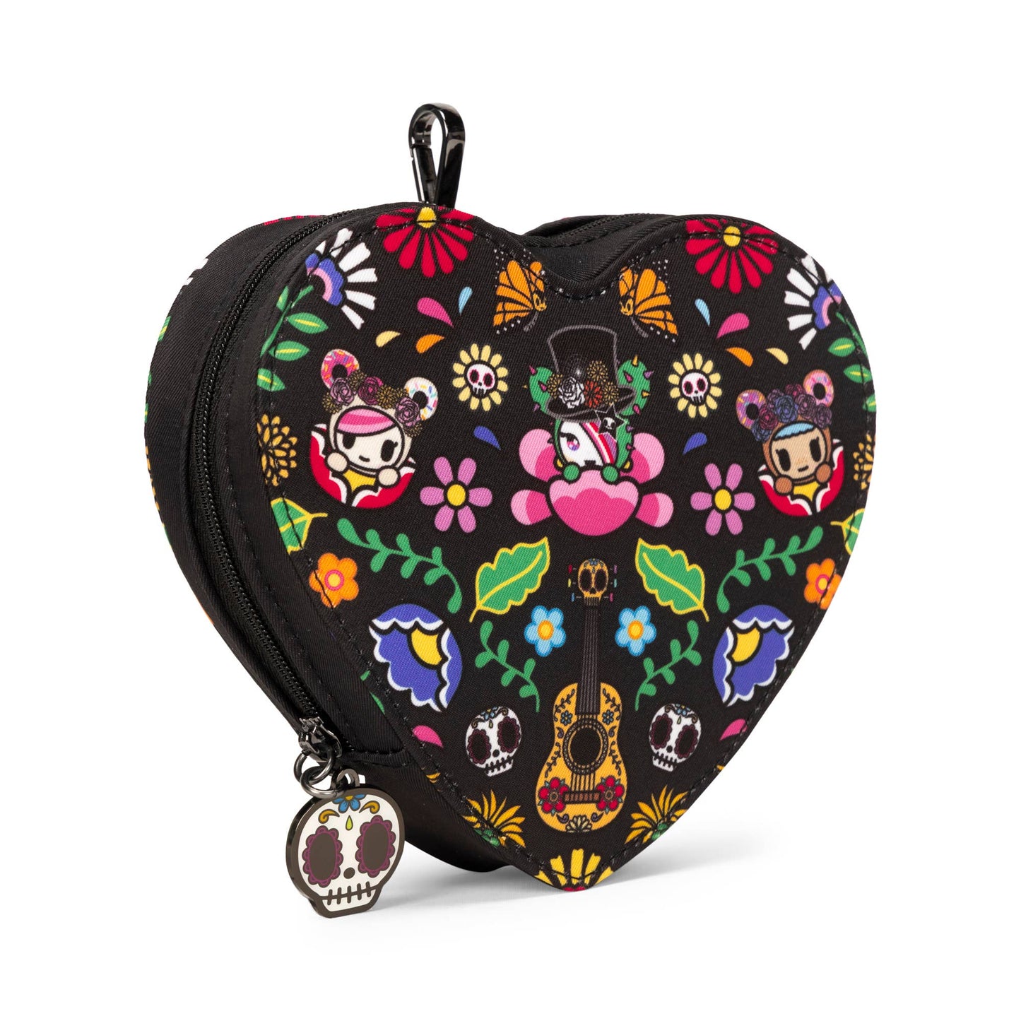 JuJuBe - Tokidoki Heart Mini Bag Clip-On Pouch –Día de los Muertos