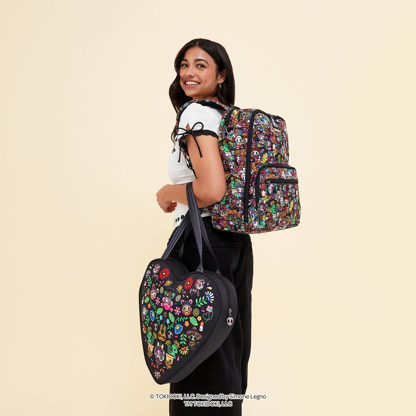 JuJuBe - Tokidoki Zealous Backpack Diaper Bag – Día de los Muertos