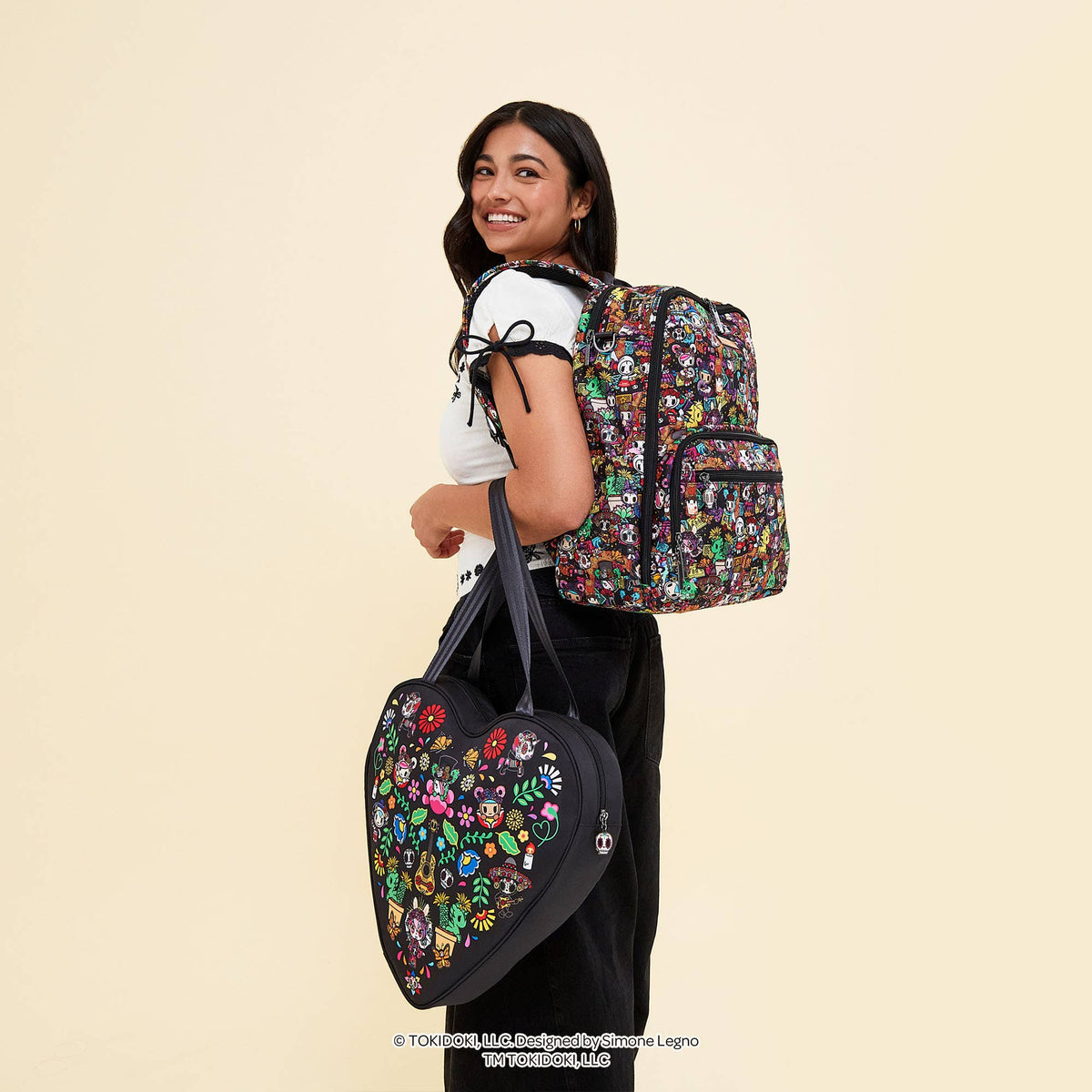 JuJuBe - Tokidoki Zealous Backpack Diaper Bag – Día de los Muertos