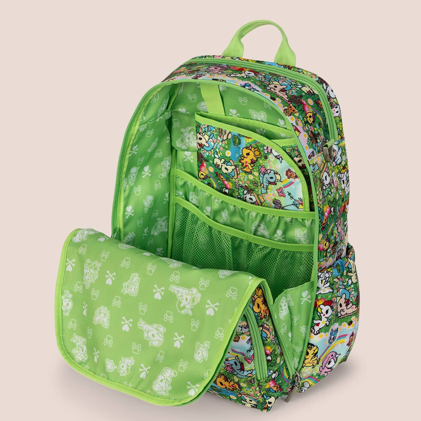 Tokidoki Zealous Diaper Bag Backpack - Meadow Blooms