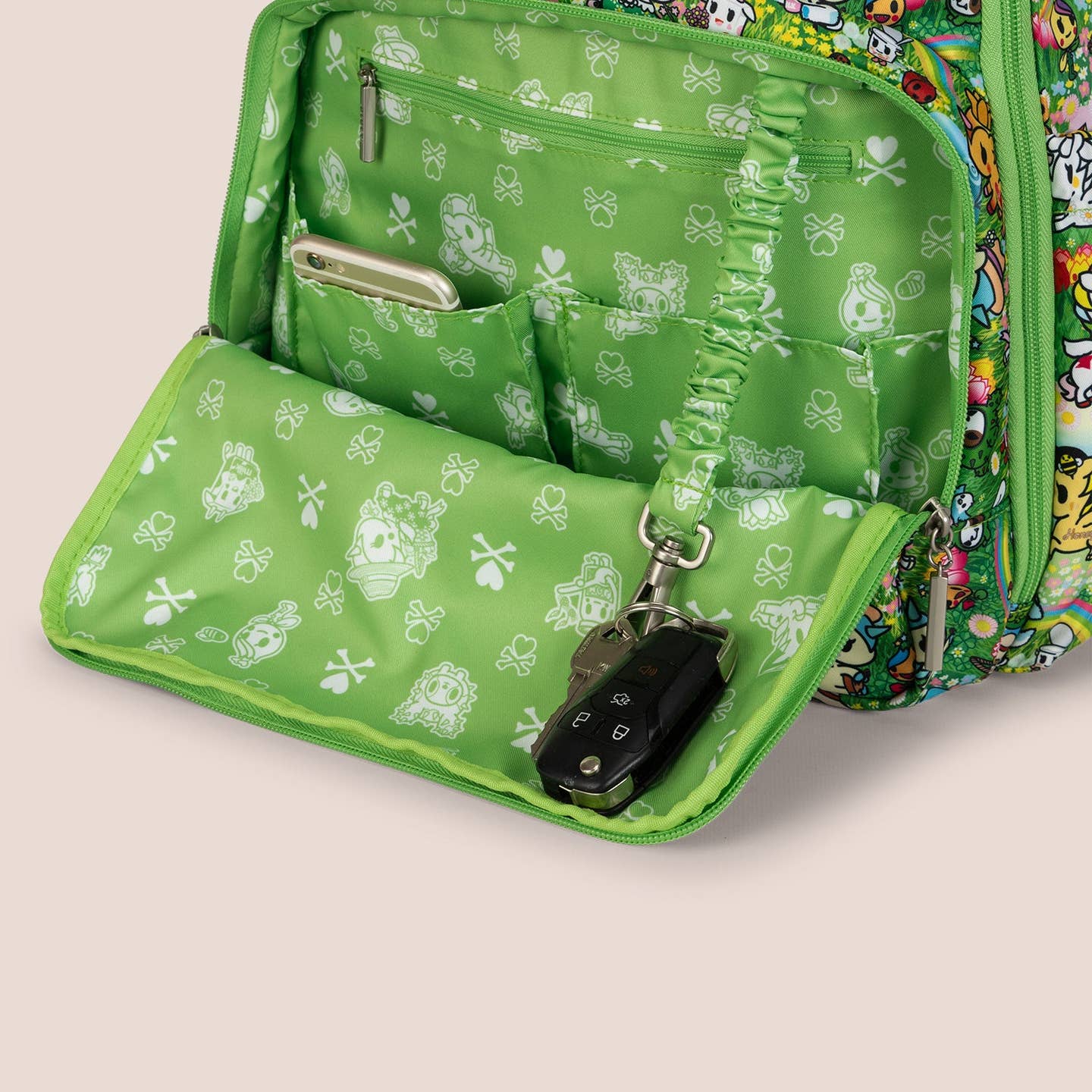 Tokidoki Zealous Diaper Bag Backpack - Meadow Blooms