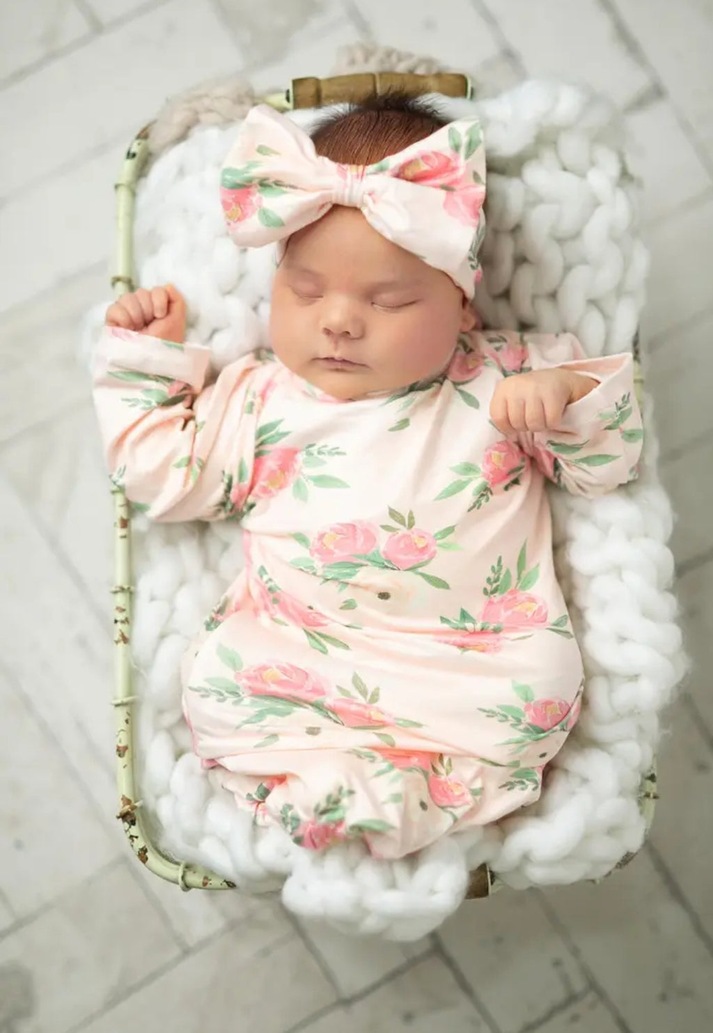 Infant Gowns & Headband Bow/Boys infant gowns & Hat Sets