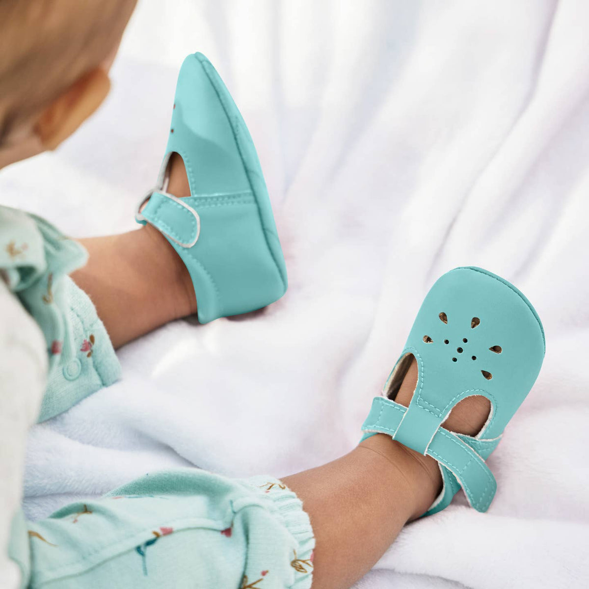 Eco Steps - Mary Jane Crystal Blue